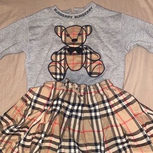 Toddler girl burberry set